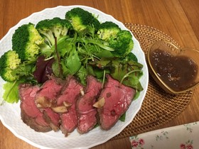 湯煎で簡単!ローストビーフ