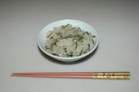 もち米をつかって☆山菜おこわ