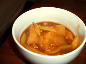 ルーなし☆大根カレー(残り物で短時間)