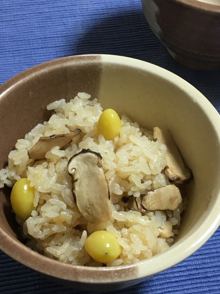 秋の味覚★銀杏入り松茸ご飯の画像