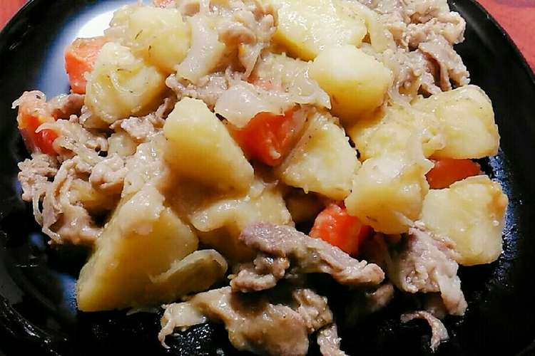 ほっこり旨 甘味噌バター肉じゃが 簡単 レシピ 作り方 By ぴかっち クックパッド