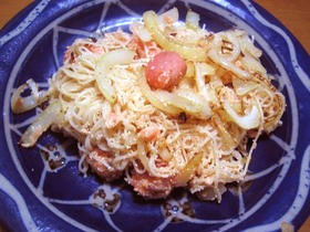 明太子ソーメンチャンプルー