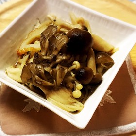 高血圧・糖尿病対策☆キノコの煮物