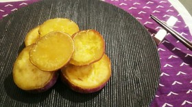ポリ袋で介護食♥さつまいもの甘煮