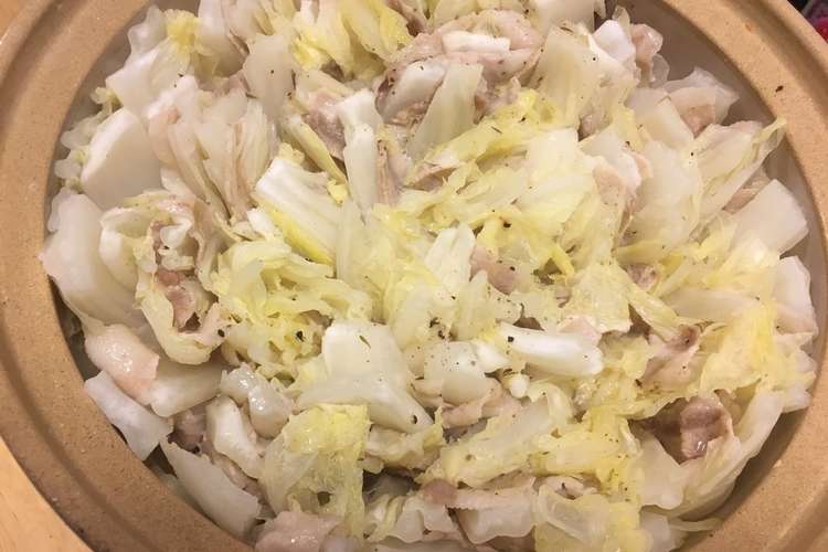 豚ばら白菜鍋 クレイジーソルト レシピ 作り方 By さくら苺 クックパッド 簡単おいしいみんなのレシピが351万品