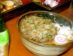 年越しジャンボかき揚げ蕎麦