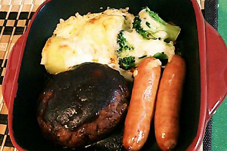 簡単 本格 ハンバーグプレート レシピ 作り方 By マフマフキッチン クックパッド 簡単おいしいみんなのレシピが352万品