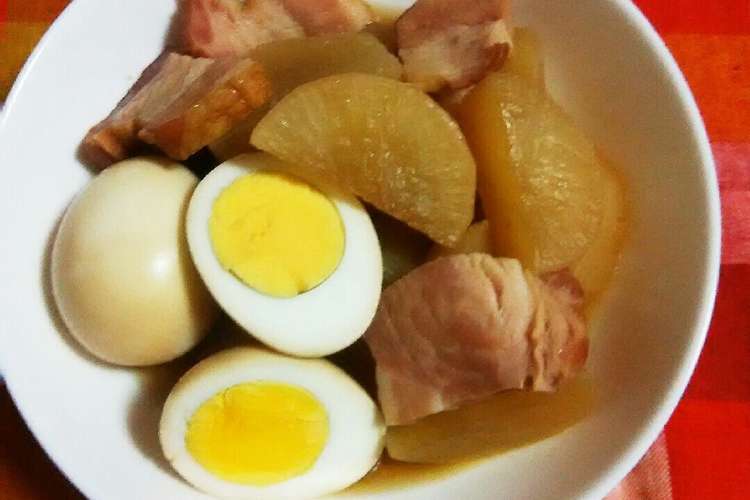 ブロックベーコンと大根 卵の煮物 レシピ 作り方 By チョコたんママ クックパッド