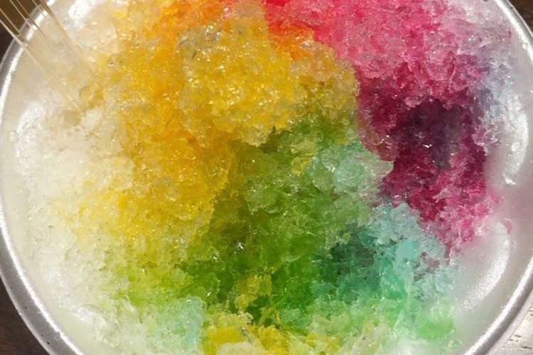 カラフルかき氷 レシピ 作り方 By ラクラクダ クックパッド 簡単おいしいみんなのレシピが373万品