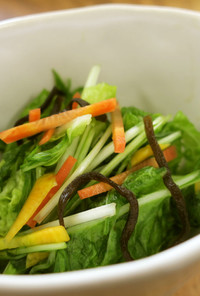 簡単‼白菜と水菜の昆布和えby草津市