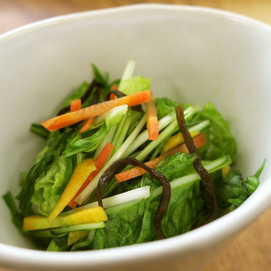 簡単‼白菜と水菜の昆布和えby草津市の画像