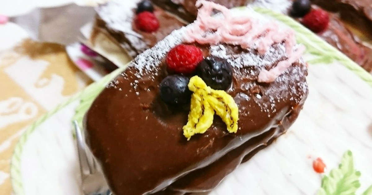 しっとり濃厚 ミニ チョコバナナケーキ レシピ 作り方 By Naomoso クックパッド