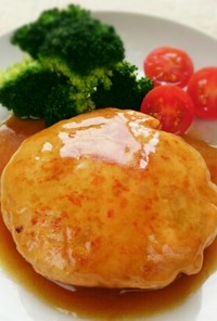 鮭バーグ★バター醤油ソース