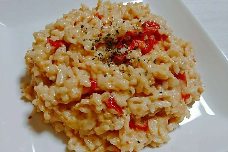 冷やご飯で クリームトマトリゾット レシピ 作り方 By さやくく クックパッド 簡単おいしいみんなのレシピが352万品