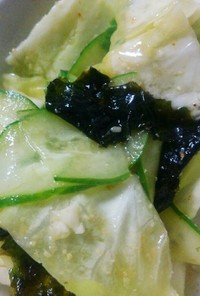 韓国風やみつきキャベツときゅうりのサラダ