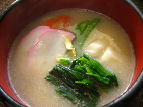 豆乳の雑煮