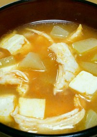 ハヤト瓜の洋風スープ