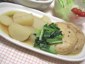 がんもどきと大根の煮物