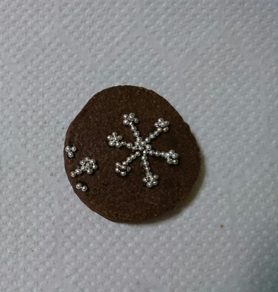 デコクッキー☆雪の結晶☆の写真