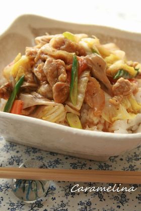 ほんのりカレー風味の中華丼