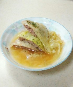 キャベツとひき肉のミルフィーユ煮