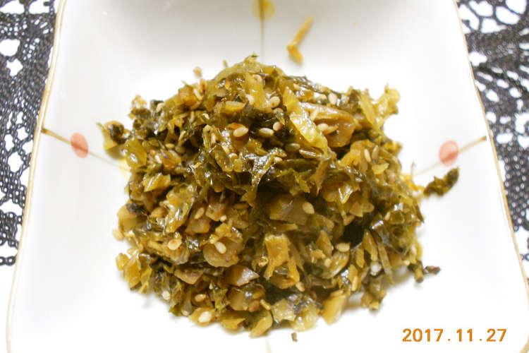 ごま高菜炒め レシピ 作り方 By Ayubeni クックパッド 簡単おいしいみんなのレシピが357万品