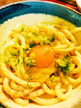 混ぜるだけ★即席カルボナーラうどん★時短