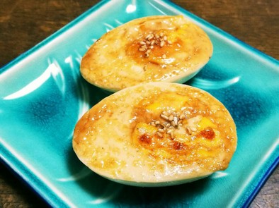 ご飯＆パンのお供に☆ゆで卵のマヨ醤油焼きの写真