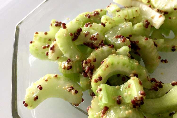 セロリの粒マスタードサラダ レシピ 作り方 By Sykラボ クックパッド 簡単おいしいみんなのレシピが360万品