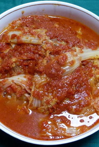 豚バラ肉と白菜のトマト煮込み
