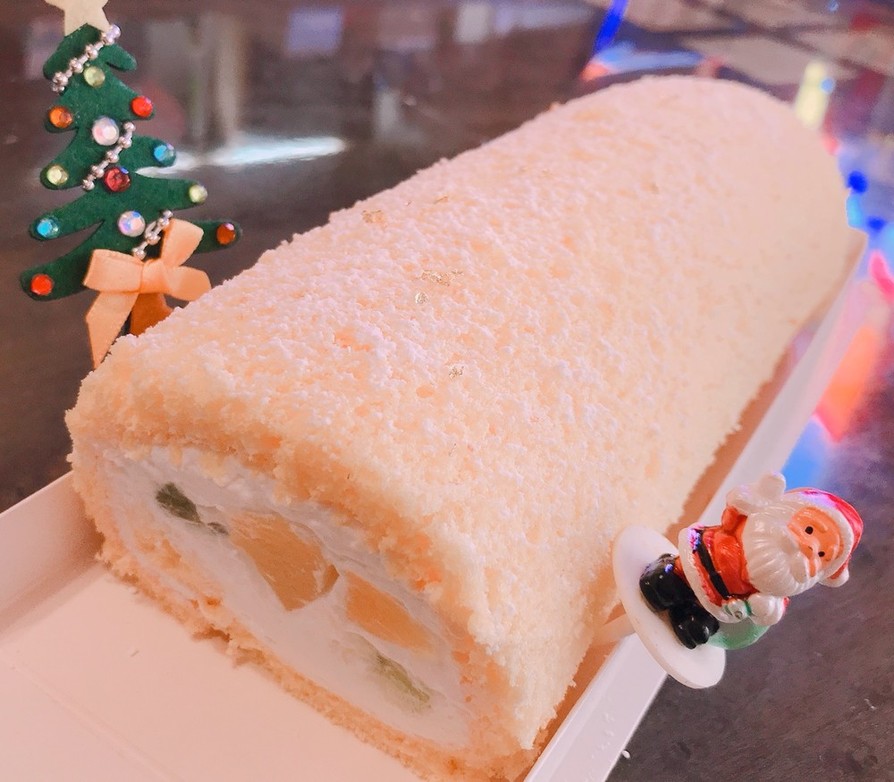 クリスマスに！米粉のロールケーキの画像