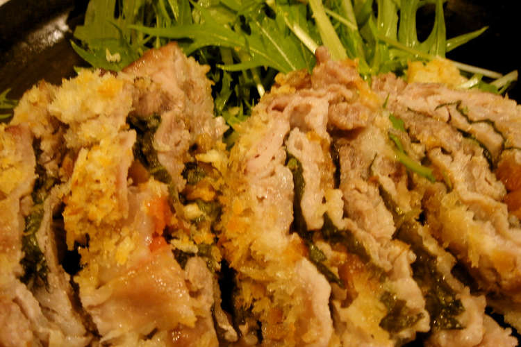 揚げない豚肉のミルフィーユカツ レシピ 作り方 By Littlelily07 クックパッド