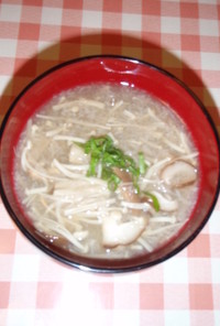 きのことレンコンの中華風スープ