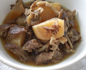 かぶと牛肉のオイスターソース煮
