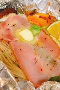 旨味たっぷり♪真鱈と野菜のホイル焼き