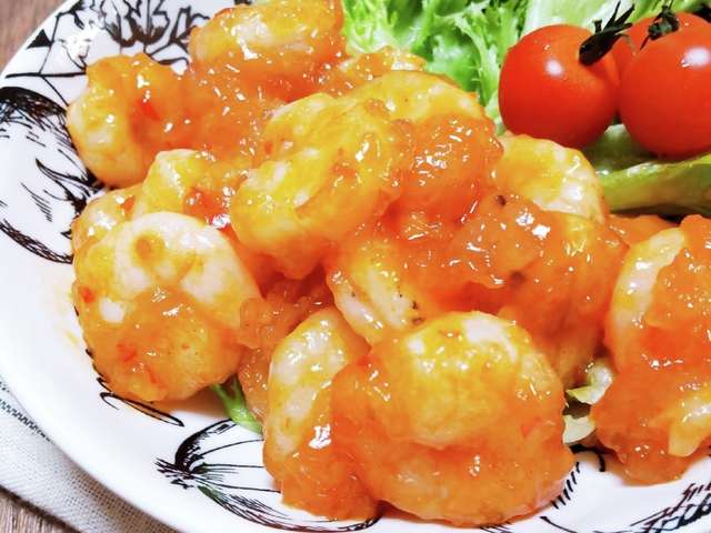 お弁当に 調味料2つの簡単エビチリ レシピ 作り方 By ひぃらぃ クックパッド