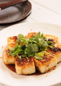 きび酢ドレ使用！豆腐ステーキ