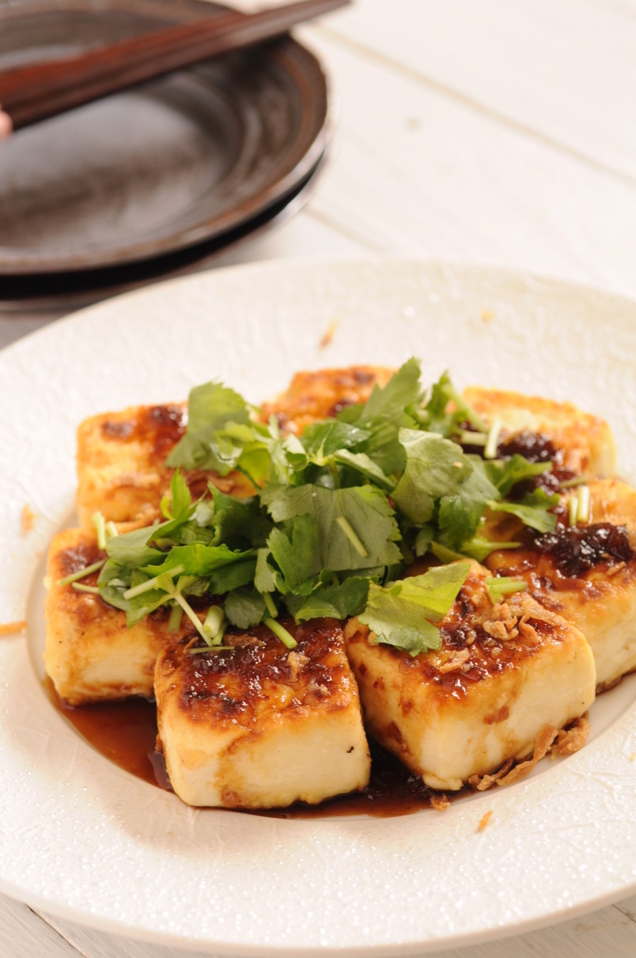きび酢ドレ使用！豆腐ステーキの画像