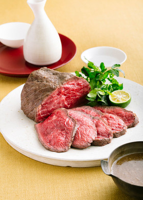 割烹白だしで和風ローストビーフ
