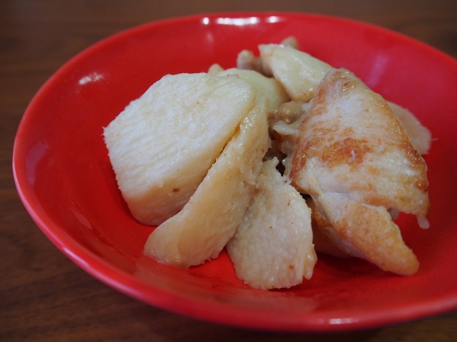 長芋と鶏肉の塩煮の画像