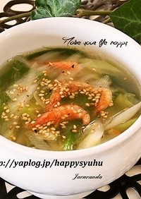 ネギと桜エビ☆中華スープ