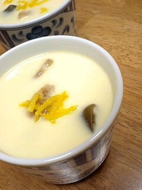 簡単に茶碗蒸し~具は煮物(^^;)