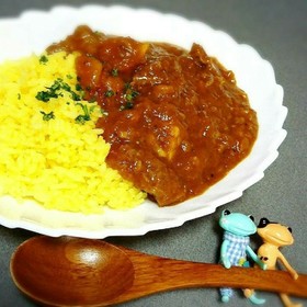 簡単!レトルトが本格的な洋食屋カレーに♡