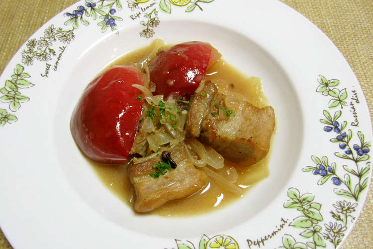 豚バラ肉とりんごのアップルワイン煮 レシピ 作り方 By クックgonbao クックパッド