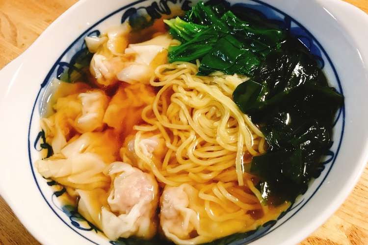 絶品 簡単 本格ワンタンスープ麺 レシピ 作り方 By Amnママ クックパッド 簡単おいしいみんなのレシピが370万品