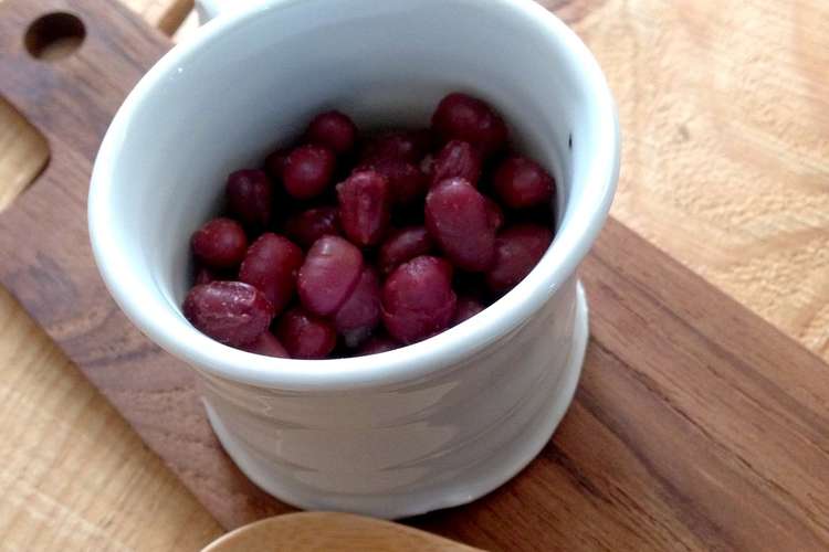 蒸し小豆 圧力鍋で食べたい時に レシピ 作り方 By ユウパンダ クックパッド 簡単おいしいみんなのレシピが357万品