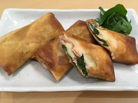 大葉香る鮭とチーズの春巻きBY梅花女子大