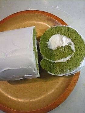 ロールケーキ 抹茶で