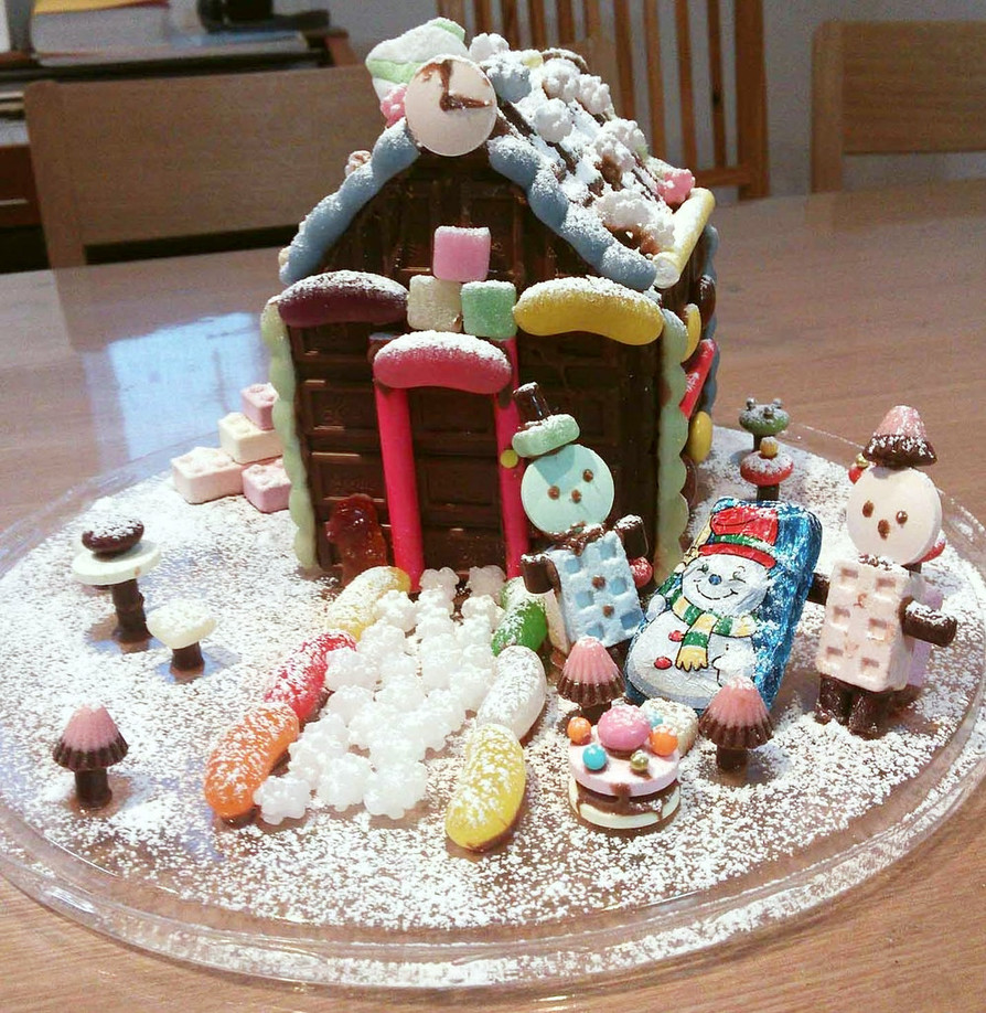 チョコレートのヘクセンハウス　お菓子の家の画像