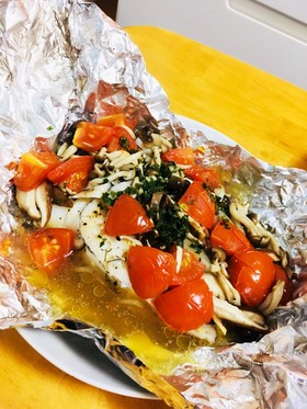 切って包んで焼く簡単タラのホイル焼き